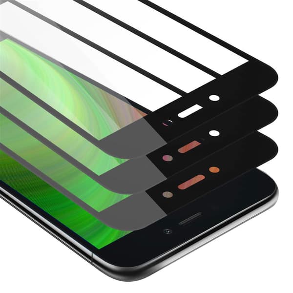 Xiaomi RedMi GO 3x Skærmbeskytter Beskyttelsesglas TRANSPARENT med SORT