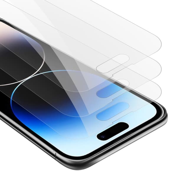 3x iPhone 14 PRO MAX Karkaistu lasi / Suojalasi näytönsuoja Suojakalvo 9H kovuudella ja 3D Touch -yhteensopivuudella