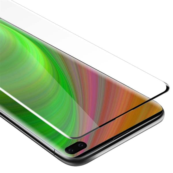 Samsung Galaxy S10 PLUS Karkaistu lasi / Suojalasi näytönsuoja Fullscreen Armour Film näytön suojakalvo 9H kovuudella ja 3D Touch LÄPINÄVÄ, MUSTA