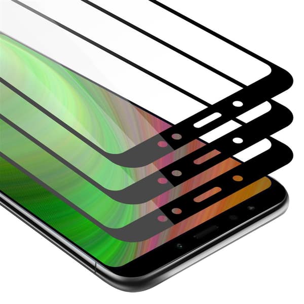 Xiaomi RedMi NOTE 5 3x Skærmbeskytter Beskyttelsesglas TRANSPARENT med SORT