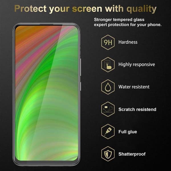 Skjermbeskytter Skärmskyddtil til Vivo V15 Herdet Skjermglass Full Skjerm