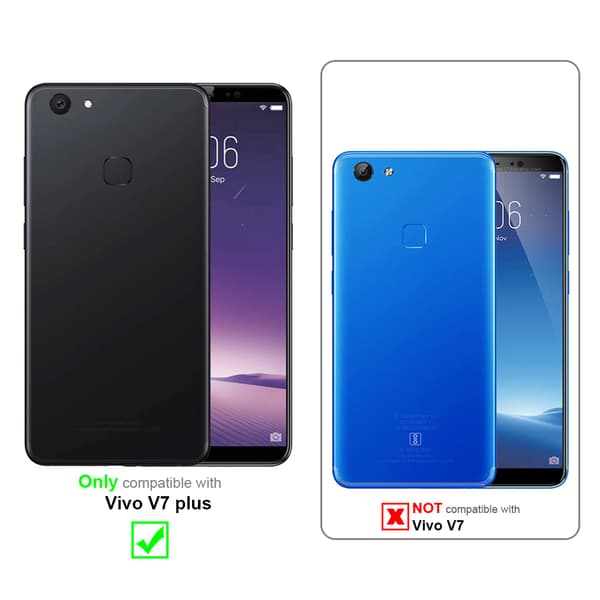 3x Vivo V7 PLUS Suojakalvo Karkaistu lasi / Suojalasi näytönsuoja 3-pack näyttölasia 9H kovuudella ja 3D Touchin kanssa fullscreen