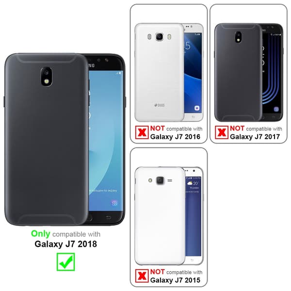 Samsung Galaxy J7 2018 3x Skyddsglas Skärmskydd Skyddsfilm Härdat (Tempered)-glas för skydd Full Cover