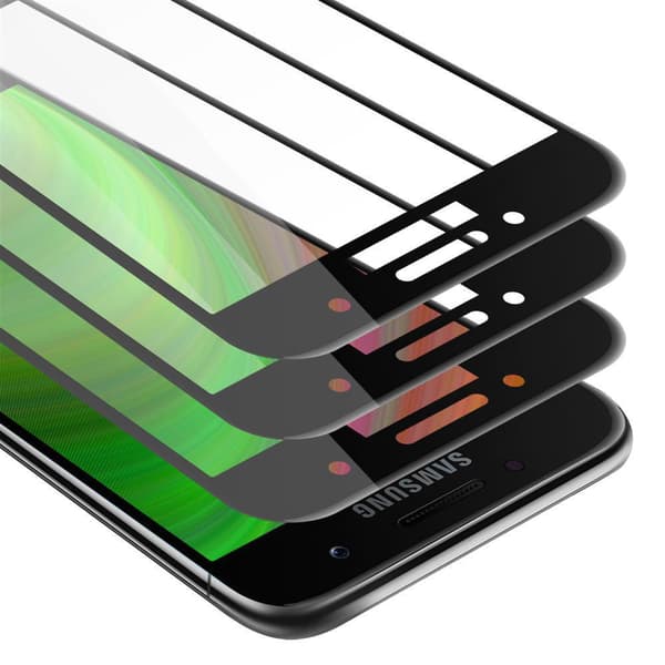 3x Samsung Galaxy A3 2017 Suojakalvo Karkaistu lasi / Suojalasi näytönsuoja 3-pack näyttölasia 9H kovuudella ja 3D Touchin kanssa fullscreen LÄPINÄVÄ, MUSTA
