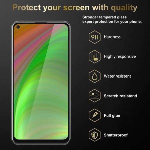HTC Desire 20 PRO 3x Skärmskydd Skyddsglas Skyddsfilm Härdat (Tempered)-glas för skydd