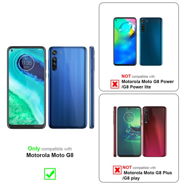 3x Motorola MOTO G8 Suojakalvo Karkaistu lasi / Suojalasi näytönsuoja 3-pack näyttölasia 9H kovuudella ja 3D Touchin kanssa fullscreen