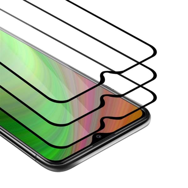 Xiaomi RedMi 9 3x Skyddsglas Skärmskydd Skyddsfilm Härdat (Tempered)-glas för skydd Full Cover