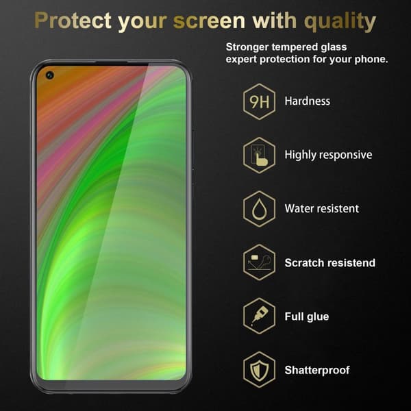 3x Skjermbeskytter Skärmskyddtil til Huawei MATE 30 LITE Herdet Skjermglass