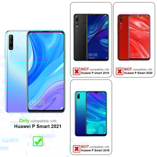 Skyddsglas för Huawei P SMART 2021 Skyddsfilm Skärmskydd Full Screen Härdat (Tempered)-glas för skydd