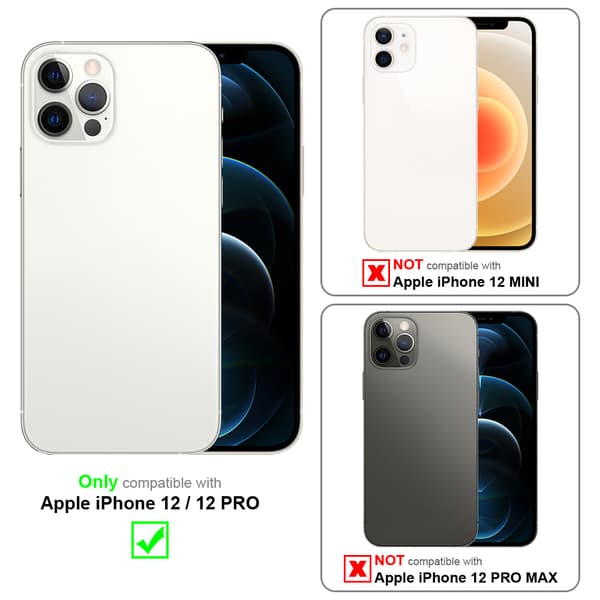 iPhone 12 / 12 PRO Suojakalvo Karkaistu lasi / Suojalasi näytönsuoja 9H kovuudella ja 3D-kosketusyhteensopivuudella