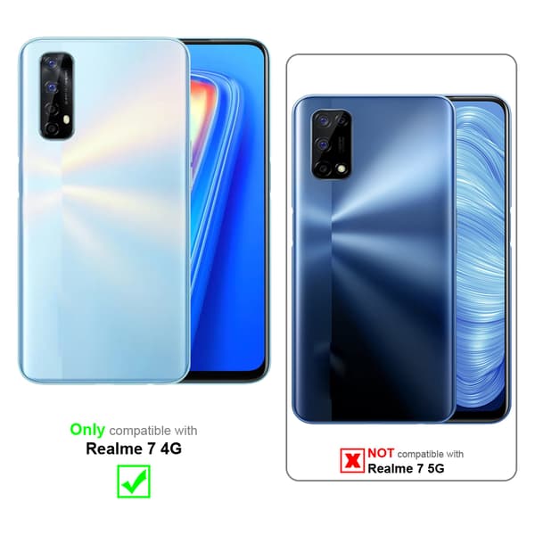 Skjermbeskytter Skärmskyddtil til Realme 7 4G Herdet Skjermglass