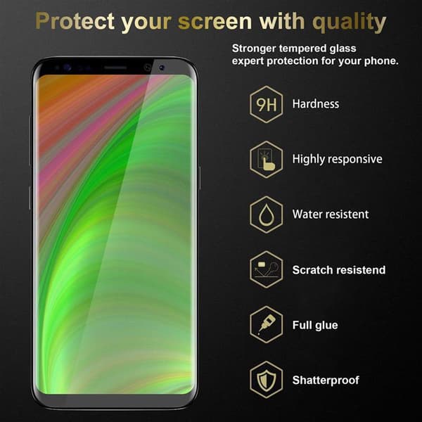 Samsung Galaxy S8 PLUS 3x Skærmbeskytter Beskyttelsesglas