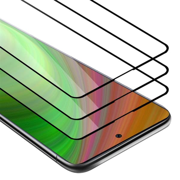 Samsung Galaxy A71 4G 3x Skyddsglas Skärmskydd Skyddsfilm Härdat (Tempered)-glas för skydd Full Cover