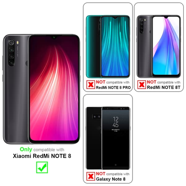 Xiaomi RedMi NOTE 8 3x Skärmskydd Skyddsglas Skyddsfilm Härdat (Tempered)-glas för skydd