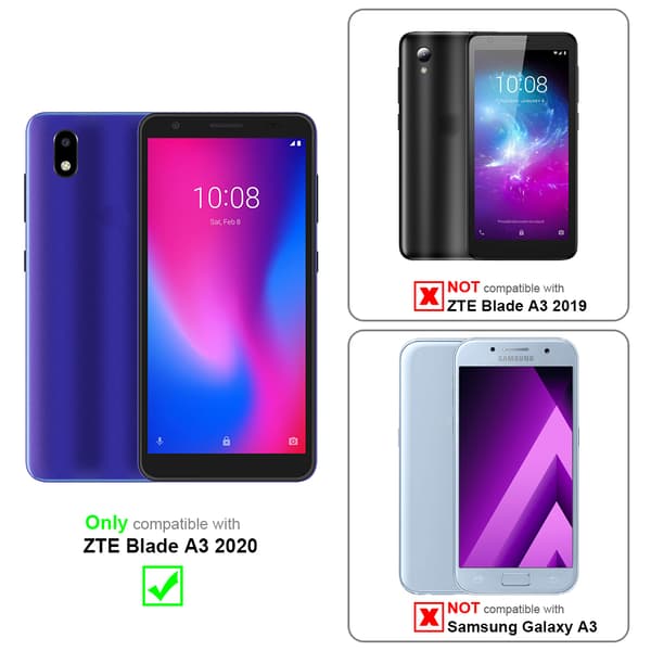 ZTE Blade A3 2020 3x Skärmskydd Skyddsglas Skyddsfilm Härdat (Tempered)-glas för skydd