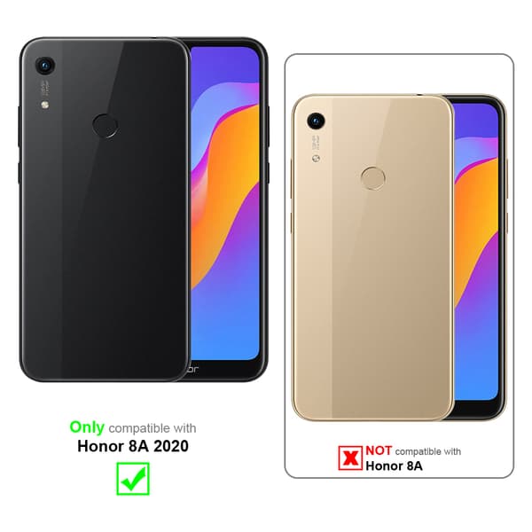 Honor 8A 2020 3x Skyddsglas Skärmskydd Skyddsfilm Härdat (Tempered)-glas för skydd Full Cover