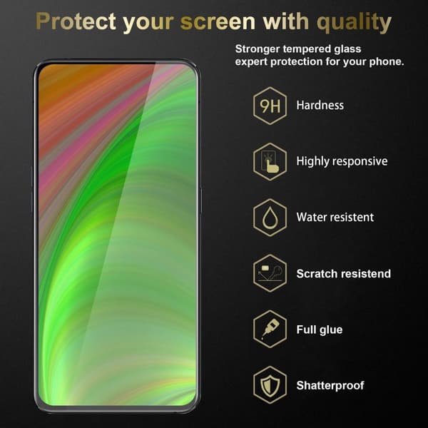 Oppo Reno2 3x Skärmskydd Skyddsglas Skyddsfilm Härdat (Tempered)-glas för skydd