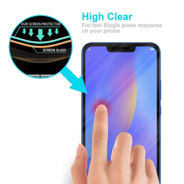 Skyddsglas för Huawei P SMART PLUS 2019 Skyddsfilm Skärmskydd Full Screen Härdat (Tempered)-glas för skydd