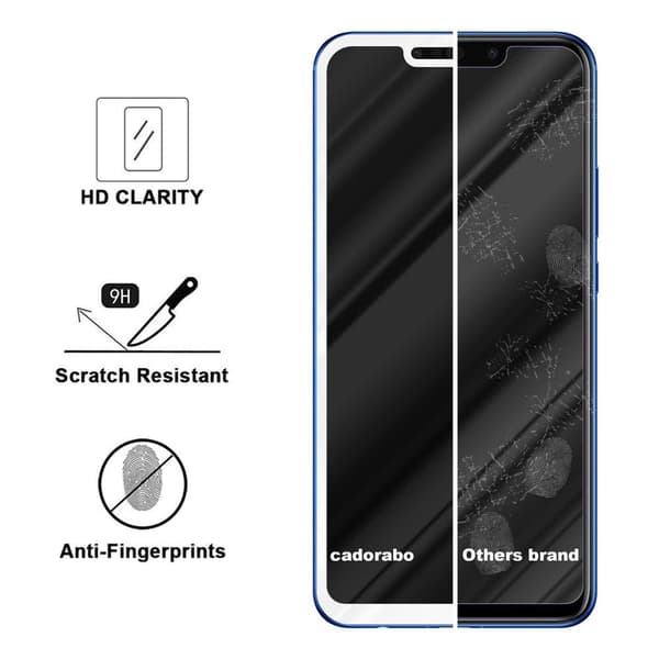 Skyddsglas för Huawei P SMART PLUS 2019 Skyddsfilm Skärmskydd Full Screen Härdat (Tempered)-glas för skydd