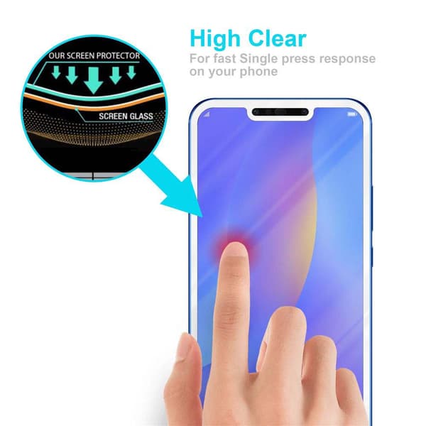 Skyddsglas för Huawei P SMART PLUS 2019 Skyddsfilm Skärmskydd Full Screen Härdat (Tempered)-glas för skydd