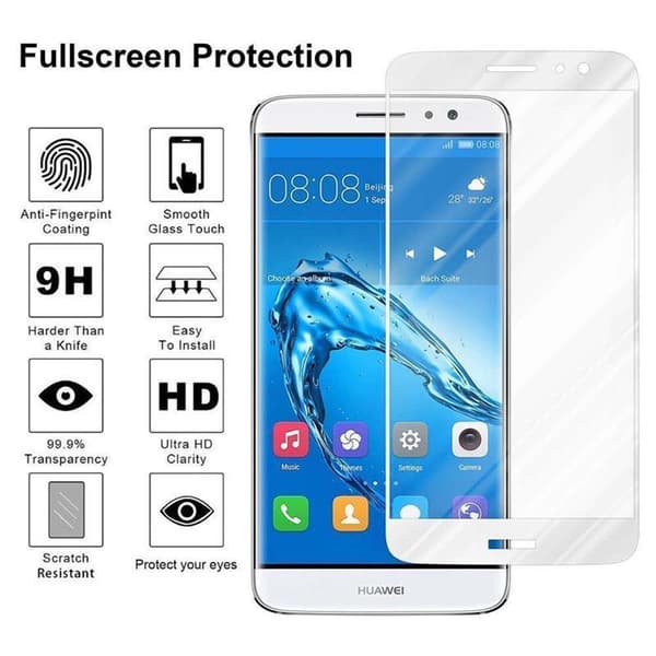 Skjermbeskytter Skärmskyddtil til Huawei NOVA PLUS Herdet Skjermglass Full Skjerm