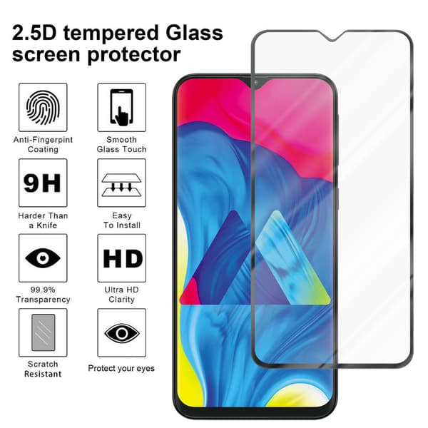 Skjermbeskytter Skärmskyddtil til Samsung Galaxy A10 / M10 Herdet Skjermglass Full Skjerm