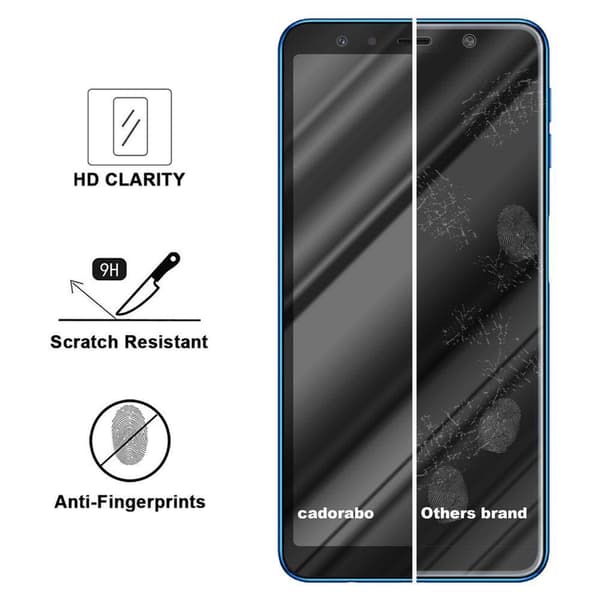 Skyddsglas för Samsung Galaxy A7 2018 Skyddsfilm Skärmskydd Full Screen Härdat (Tempered)-glas för skydd