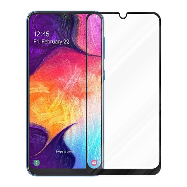 Skjermbeskytter Skärmskyddtil til Samsung Galaxy A50 4G / A50s / A30s Herdet Skjermglass Full Skjerm