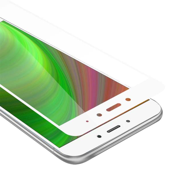 Skyddsglas för Xiaomi RedMi NOTE 4 Skyddsfilm Skärmskydd Full Screen Härdat (Tempered)-glas för skydd TRANSPARENT med VIT