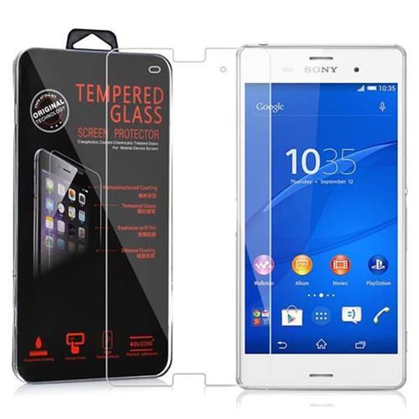 Sony Xperia Z3 Suojakalvo Karkaistu lasi / Suojalasi näytönsuoja 9H kovuudella ja 3D-kosketusyhteensopivuudella