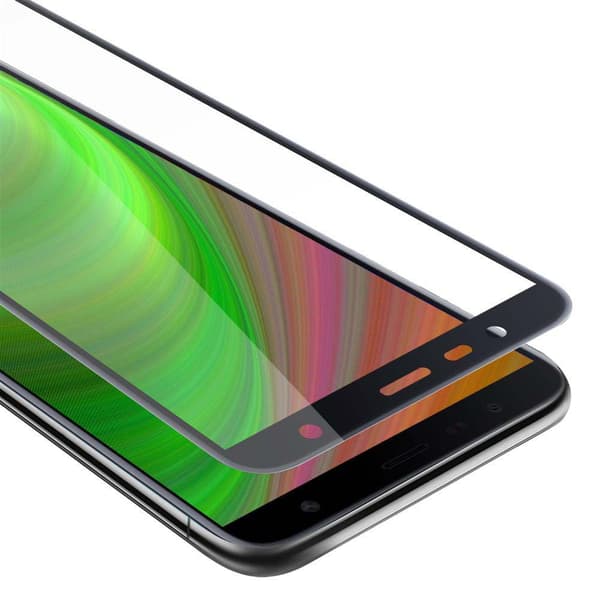 Skærmbeskytter Samsung Galaxy J6 PLUS Beskyttelsesglas TRANSPARENT med SORT