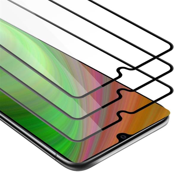 3x Huawei MATE 20 Suojakalvo Karkaistu lasi / Suojalasi näytönsuoja 3-pack näyttölasia 9H kovuudella ja 3D Touchin kanssa fullscreen LÄPINÄVÄ, MUSTA