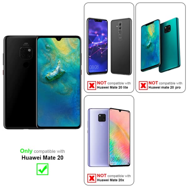 Huawei MATE 20 3x Skyddsglas Skärmskydd Skyddsfilm Härdat (Tempered)-glas för skydd Full Cover