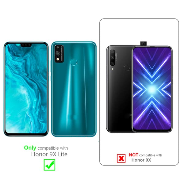 3x Honor 9X LITE Karkaistu lasi / Suojalasi näytönsuoja Suojakalvo 9H kovuudella ja 3D Touch -yhteensopivuudella