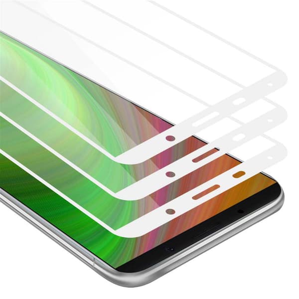 3x Skjermbeskytter Skärmskyddtil til Huawei MATE 10 PRO Herdet Skjermglass Full Skjerm TRANSPARENT med HVIT