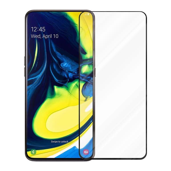 Skjermbeskytter Skärmskyddtil til Samsung Galaxy A80 / A90 4G Herdet Skjermglass Full Skjerm