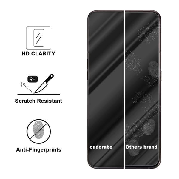 Skjermbeskytter Skärmskyddtil til Samsung Galaxy A80 / A90 4G Herdet Skjermglass Full Skjerm