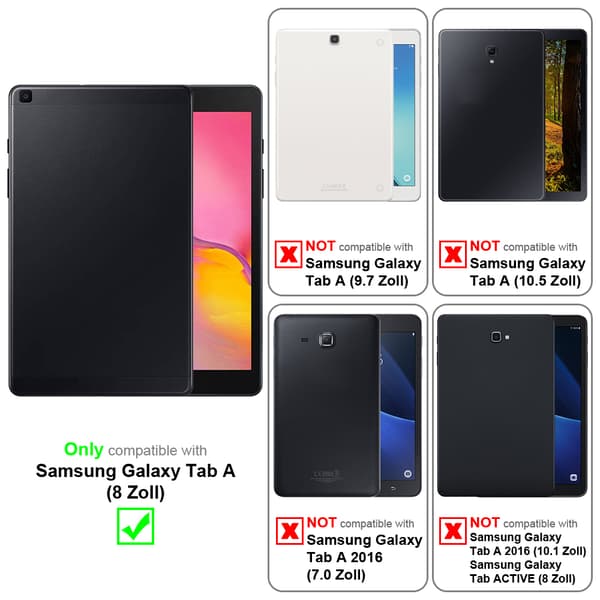 Samsung Galaxy Tab A (8 Tulli) Karkaistu lasi / Suojalasi Suojakalvo näytönsuoja suojalasi 9H kovuudella ja 3D-kosketusyhteensopivuudella
