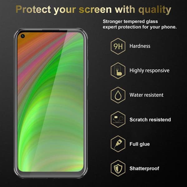 Huawei NOVA 6 SE / P40 LITE / NOVA 7i Suojakalvo Karkaistu lasi / Suojalasi näytönsuoja 9H kovuudella ja 3D-kosketusyhteensopivuudella
