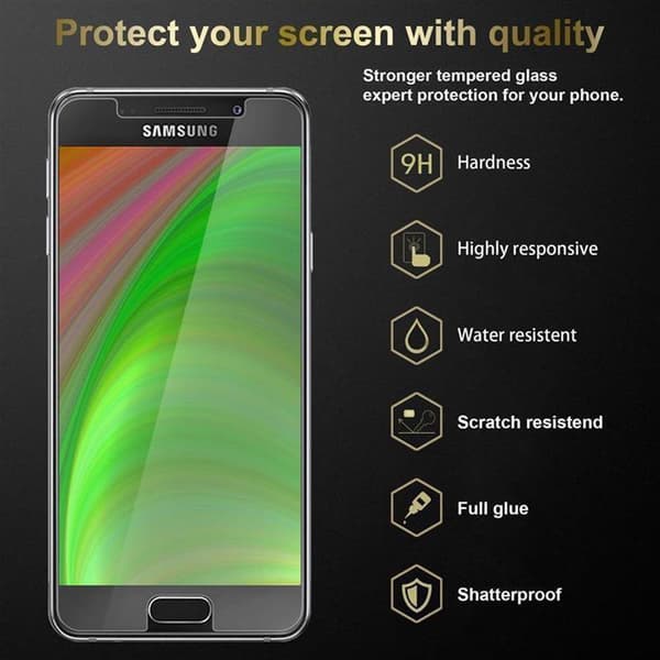 Samsung Galaxy A7 2016 3x Skærmbeskytter Beskyttelsesglas