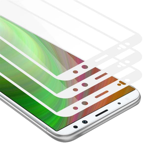 Huawei MATE 10 LITE 3x Skærmbeskytter Beskyttelsesglas TRANSPARENT med HVID