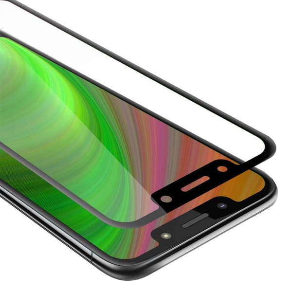 Skyddsglas för Motorola MOTO G7 PLAY Skyddsfilm Skärmskydd Full Screen Härdat (Tempered)-glas för skydd TRANSPARENT med SVART