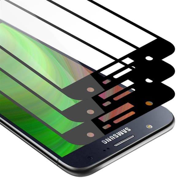 3x Samsung Galaxy J7 2015 Suojakalvo Karkaistu lasi / Suojalasi näytönsuoja 3-pack näyttölasia 9H kovuudella ja 3D Touchin kanssa fullscreen