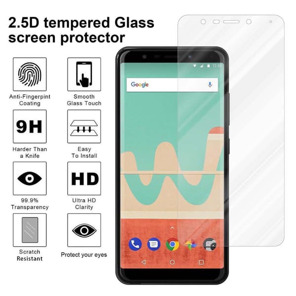 Skjermbeskytter Skärmskyddtil til WIKO VIEW GO Herdet Skjermglass