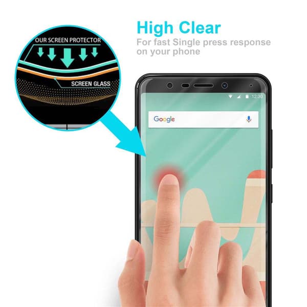 Skjermbeskytter Skärmskyddtil til WIKO VIEW GO Herdet Skjermglass