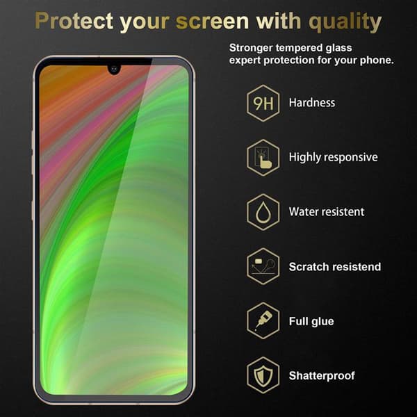 3x Skjermbeskytter Skärmskyddtil til LG V60 ThinQ Herdet Skjermglass