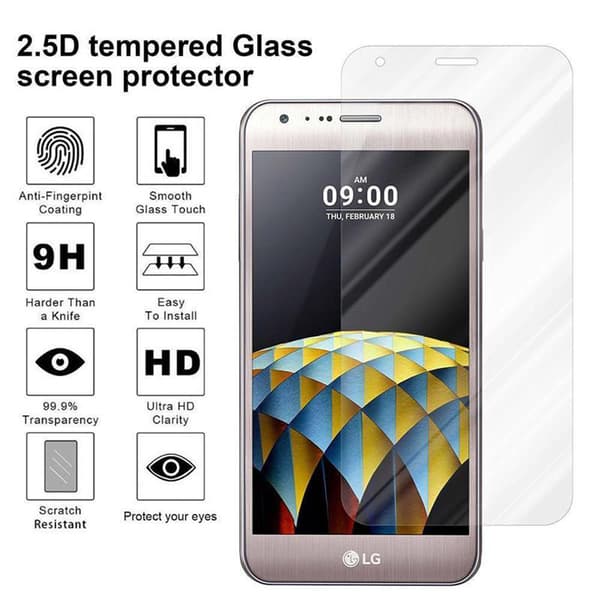 LG X CAM Suojakalvo Karkaistu lasi / Suojalasi näytönsuoja 9H kovuudella ja 3D-kosketusyhteensopivuudella