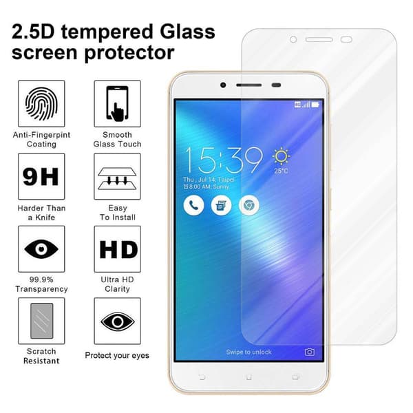 Skjermbeskytter Skärmskyddtil til Asus ZenFone 3 MAX (5.5 Toll) Herdet Skjermglass