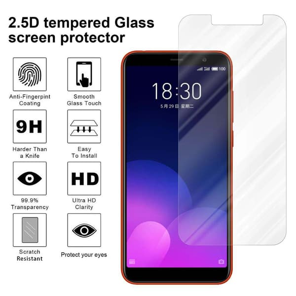 MEIZU M6T Skærmbeskytter Beskyttelsesglas