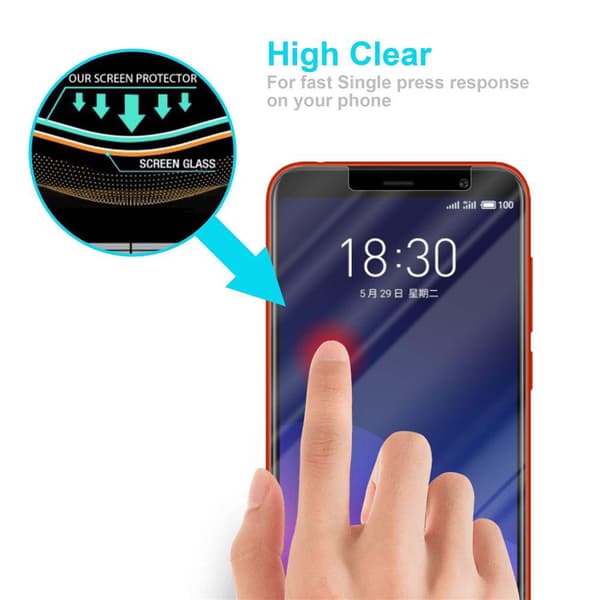 MEIZU M6T Skærmbeskytter Beskyttelsesglas